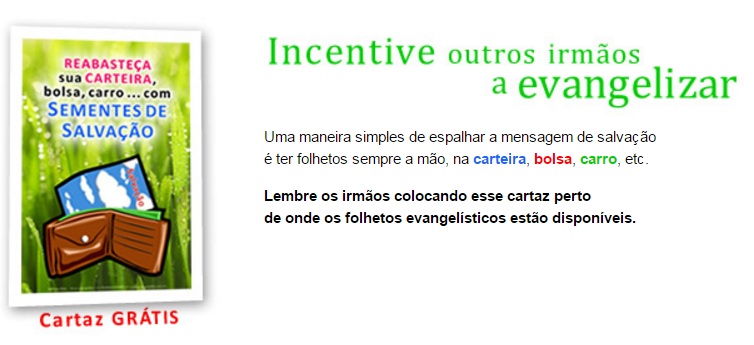 Cartaz para evangelismo
